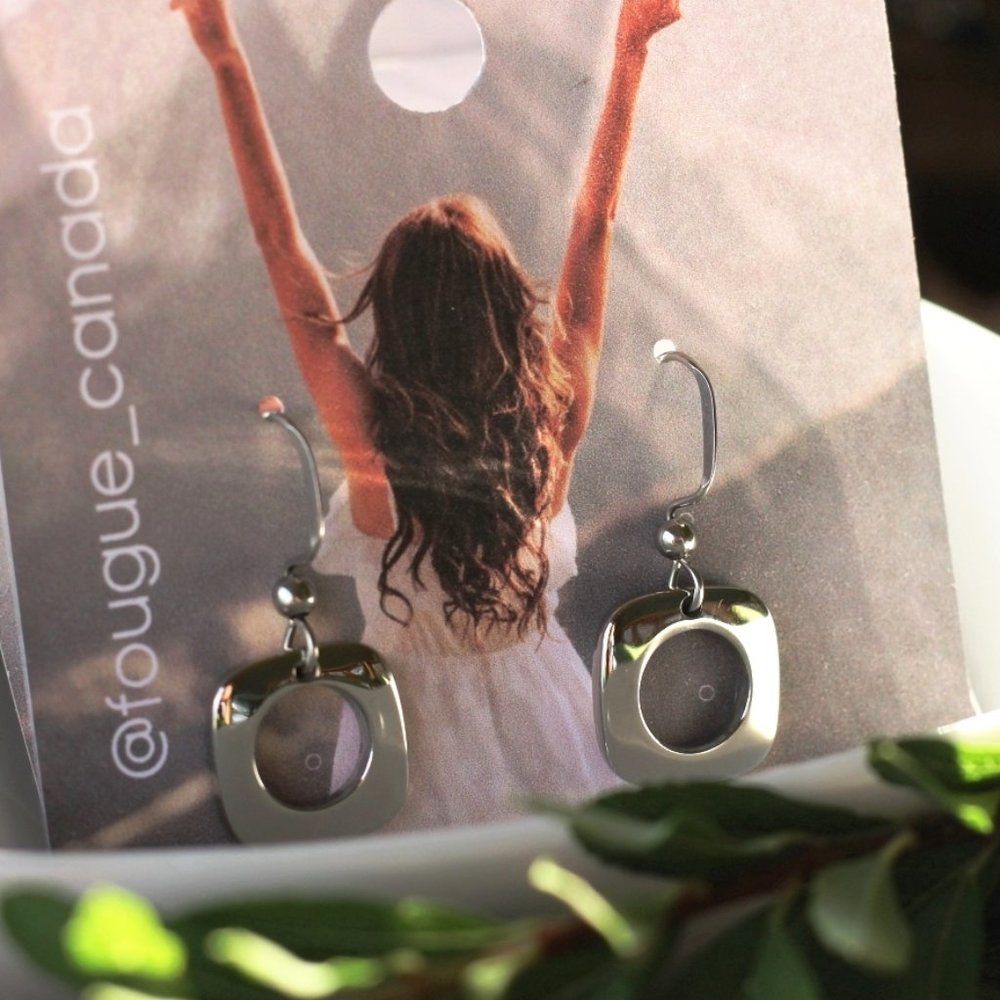 Earrings / 100% high-quality stainless steel / hypoallergenic and waterproof - Picture 2 of 4